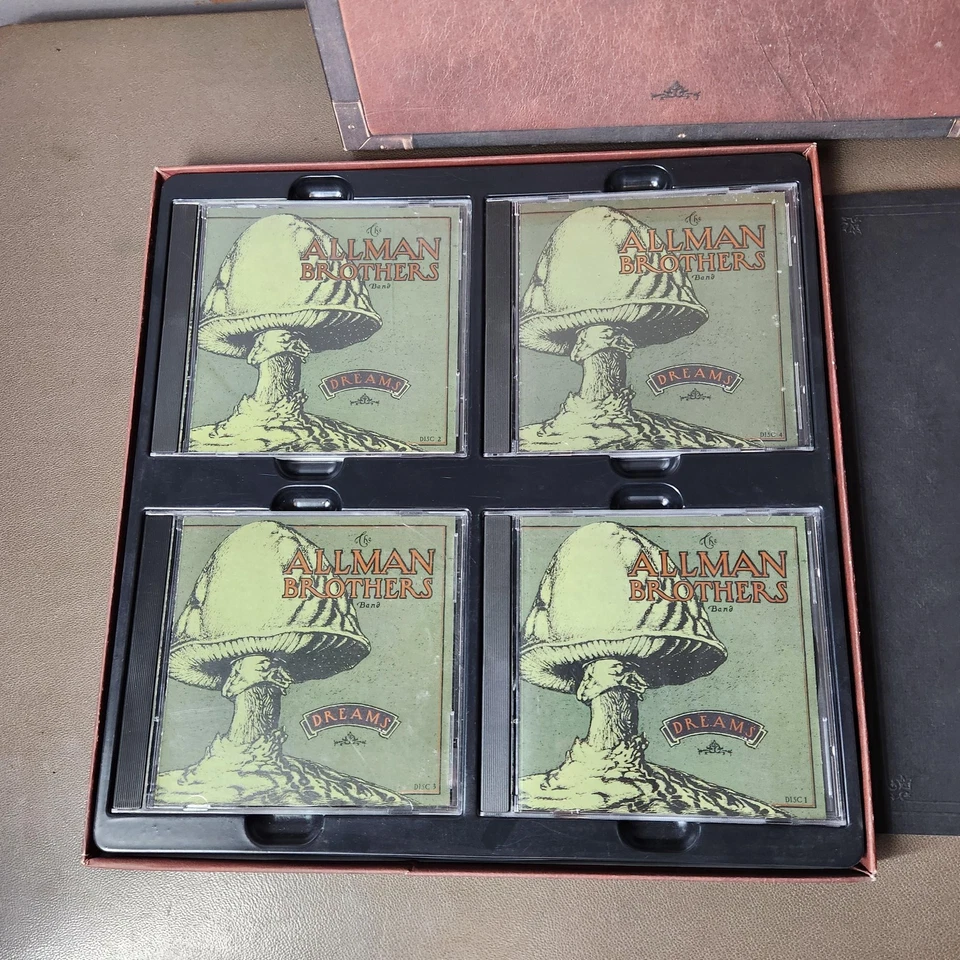 Винтажный Allman Brothers группы мечты 4 CD бокс-сет Козерог 1989 рок буклет - Изображение 4 из 4