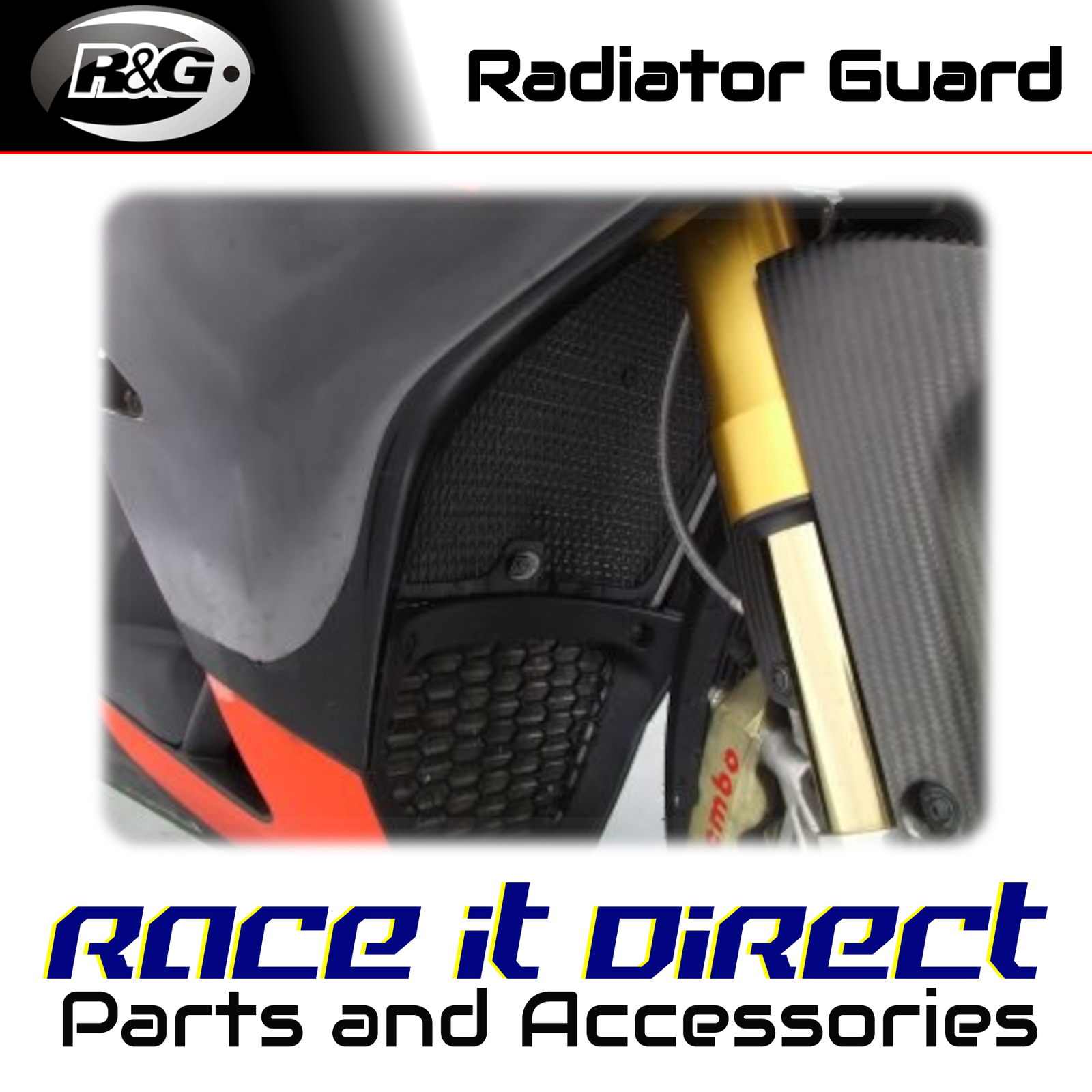 Aluminium Radiator Guard for Aprilia RSV4-R 2009-2014 Titanium R&G