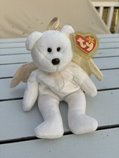 Ty Beanie Babies Halo The Angel Bear Beanbag Plush Stuffed Animal Toy