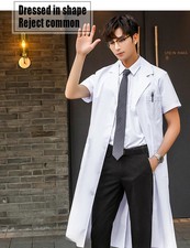 New Unisex Coat Medical Scrubs Uniform Isolation Gown for Medical and Laboratory