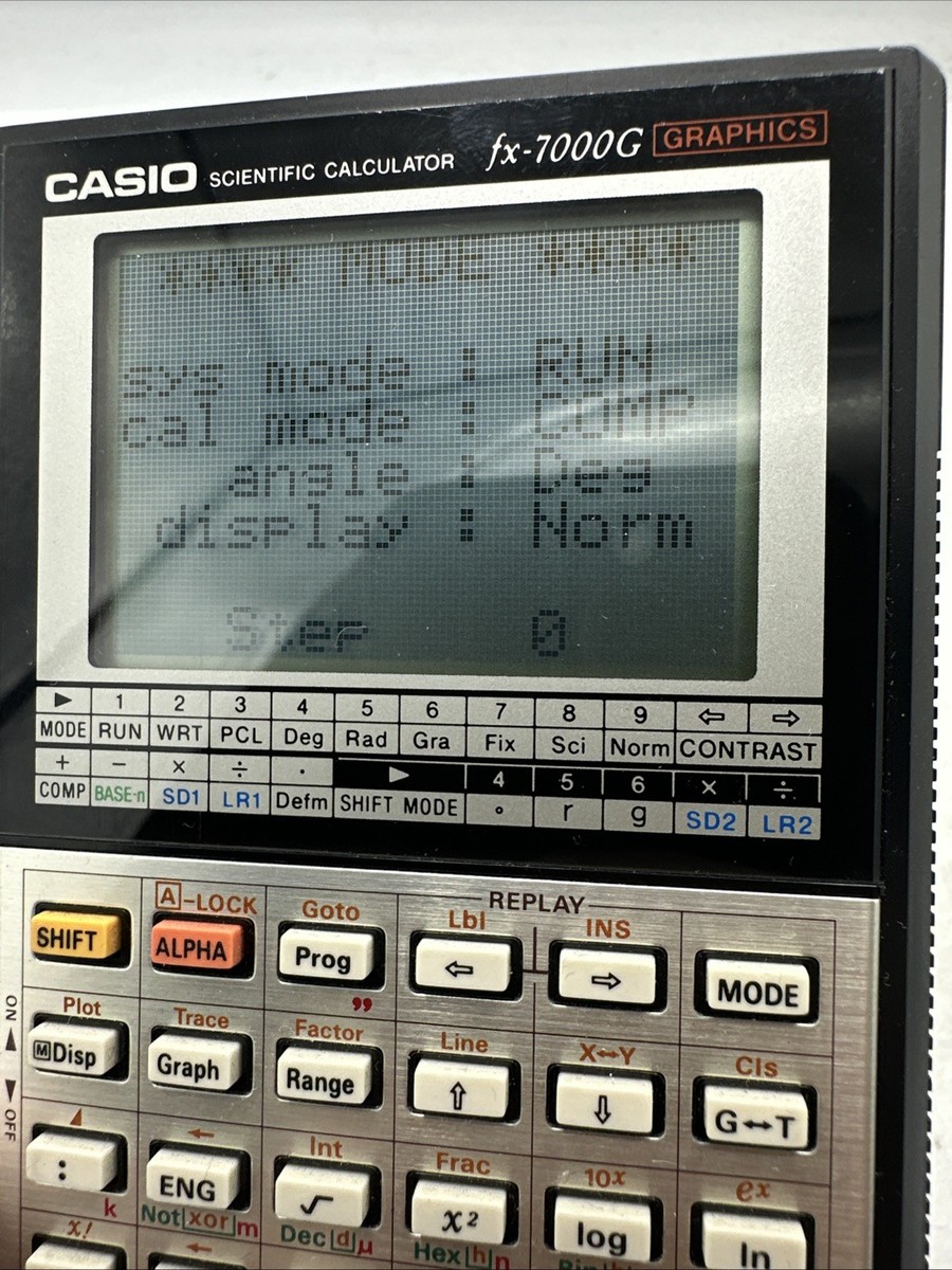 Casio FX-7000G à Réparer Ou Pour Pièces Détachées - Calculatrice Scientifique Vintage