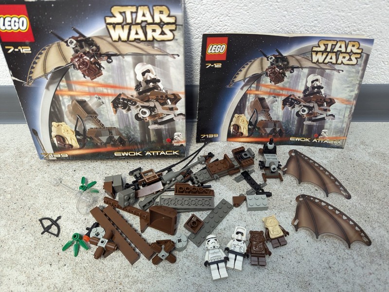 Lego Star Wars 7139 Ewok Attack Vintage Box Original Box Clone Stormtrooper