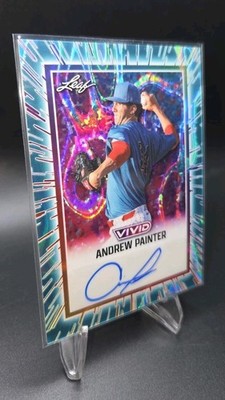 /10 TEAL LAVA AUTO 2025 Leaf Vivid Andrew Painter Phillies   