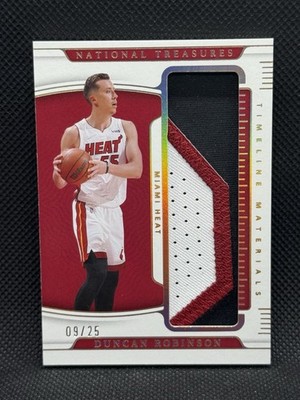 2021 National Treasures /25 DUNCAN ROBINSON Timeline Materials Game Used Patch