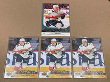 2017-18 Owen Tippett Young Guns & YG Canvas Rookie RC (4 Cards)