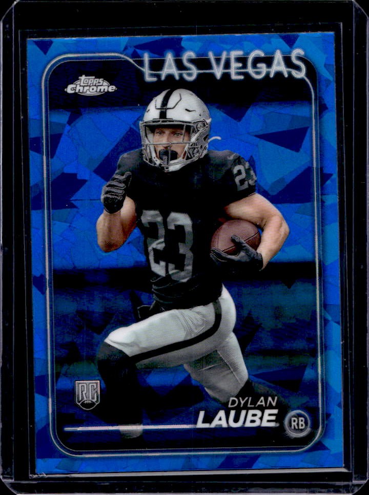 2024 Topps Chrome Sapphire Edition Dylan Laube Rookie RC #280 Vegas Raiders