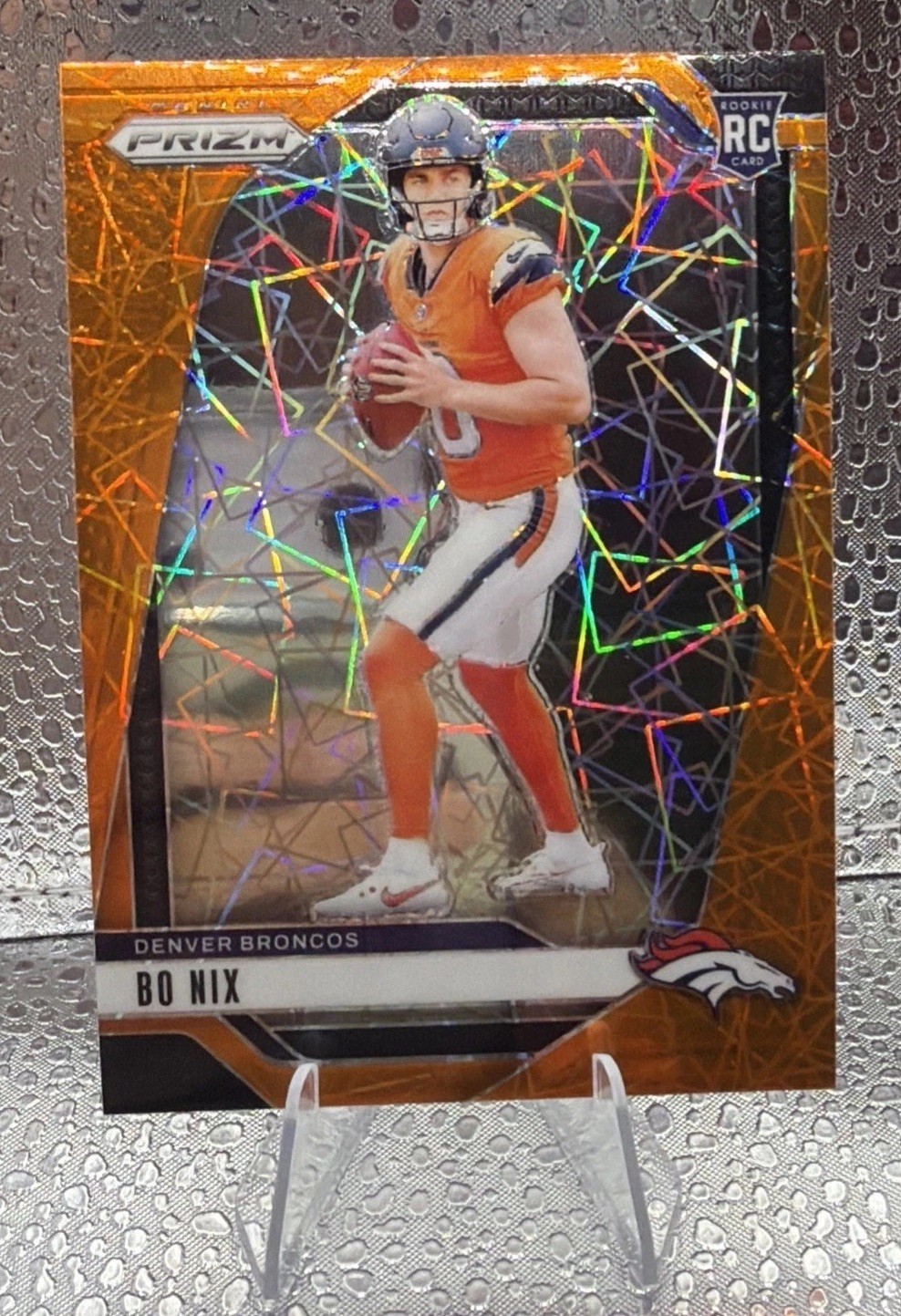 Bo Nix Panini Prizm #309 Lazer