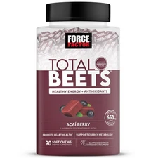 Force Factor Total Beets Soft Chews Açai Berry – 90 ct – Heart & Energy Support
