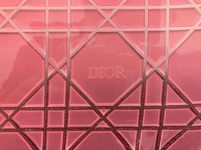 Christian Dior Pink Cannage Motif Acrylic Tray Large 46cm x 36cm