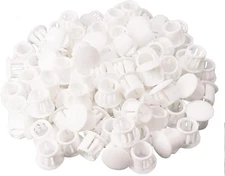 Hole Plugs 3/8" Plastic Flush Type Hole Plugs Snap in Locking Hole Tube Screw Ca