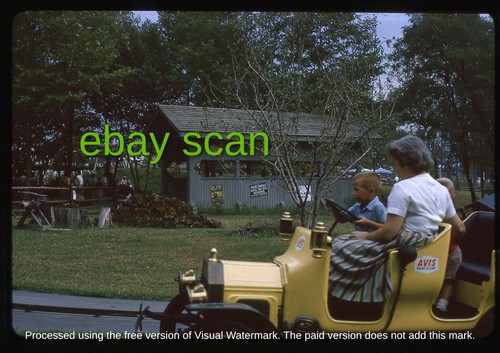 Original Slide - Avis Antique Car Ride at 1964-65 New York World's Fair