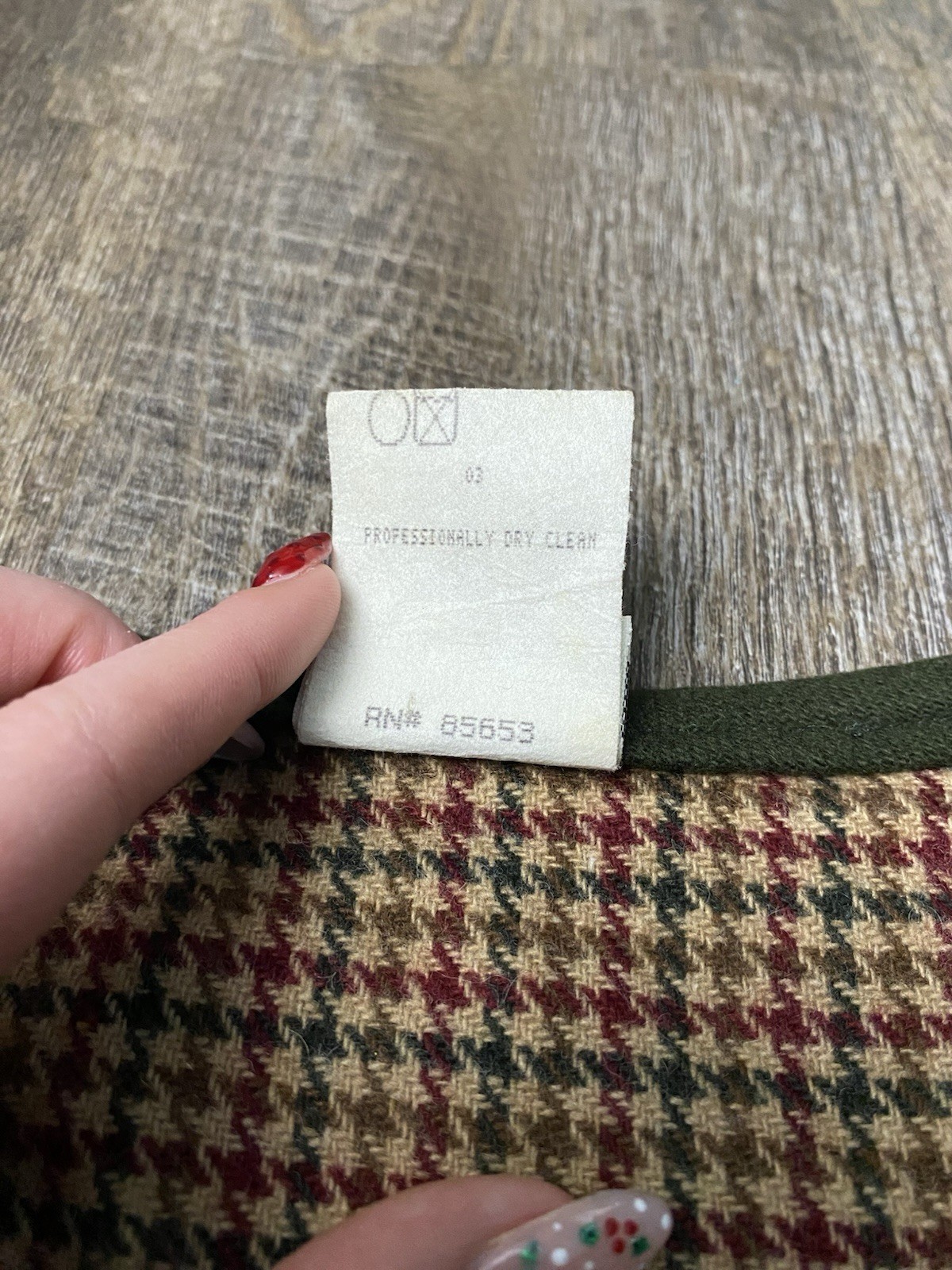 Koret VINTAGE patchwork button-up dark green vest… - image 7