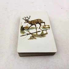 Vintage Stardust NU-VUE Playing Cards Full Deck w/ Jokers Redi-Slip Finish Deer