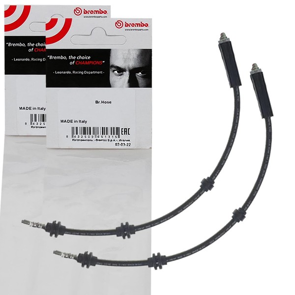 2X Brembo BremsschlÄUche Vorne Beidseitig Passend FÜR BMW X1 Links+Rechts-image