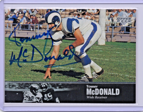 Tommy McDonald [Autograph] #AL-136 1997 Upper Deck Legends card