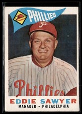 1960 Topps Eddie Sawyer EX/MT Set Break #226