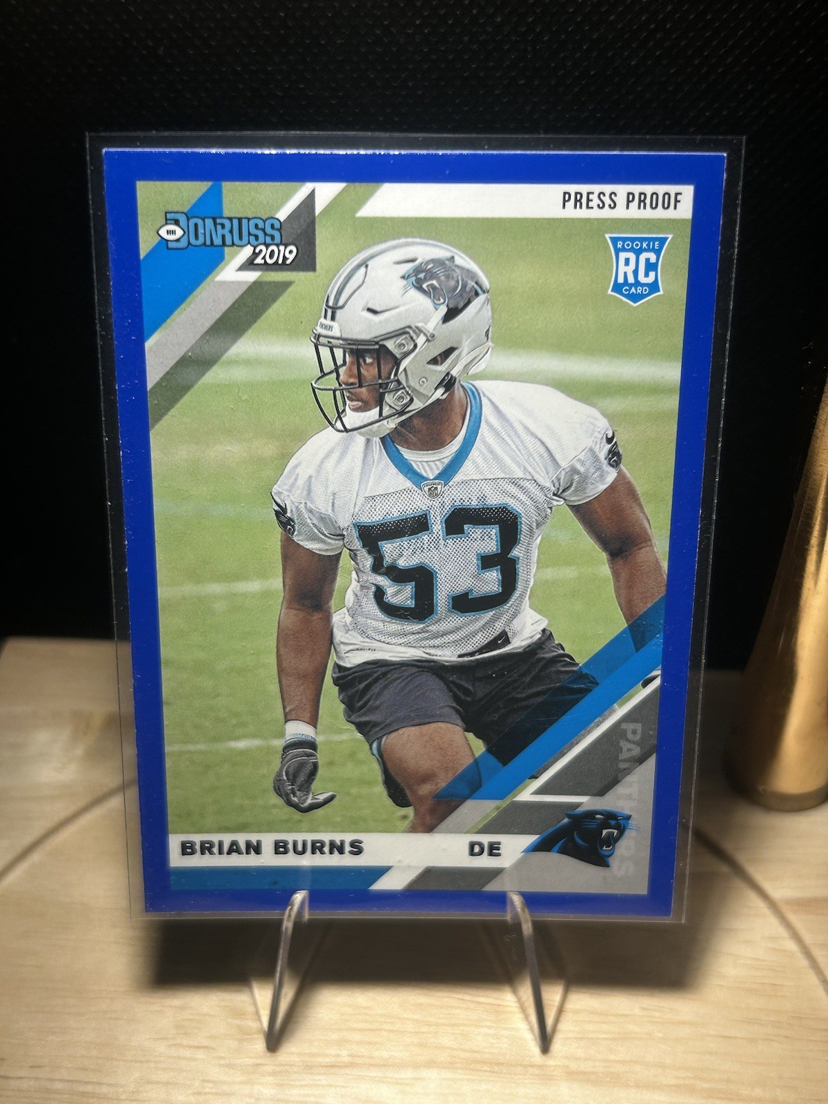 2019 Donruss #256 Brian Burns Press Proof Blue