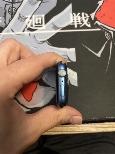 Apple Watch Series 7 45mm Blue Aluminum Case (GPS) DOES NOT POWER ON, PARTS ONLY - Zdjęcie 3 z 3