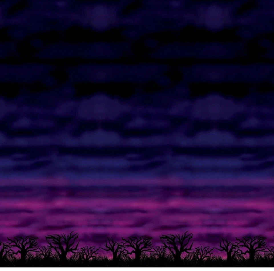 Telón de fondo Beistle 4' x 30' Spooky Sky 00901 Foto 2 de 4