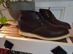 値下げ❗️REDWING 3141 Men's Work Chukka in Dark Brown Leather 3141