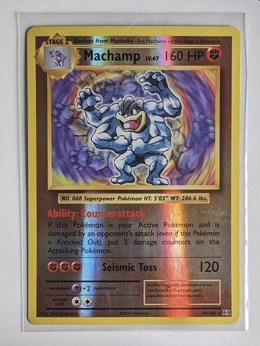 Machamp 2016 XY Evolutions Reverse Holo Foil Rare Pokemon Karte # 59/108