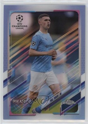 2020-21 Topps Chrome X Steve Aoki UEFA Champions League 3/75 Phil Foden #34 14tf