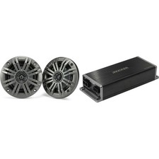 Kicker Marine KPX300.4 Powersports Amp 4" Marine Speakers 2 Ohm