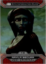 2015 Star Wars Chrome Perspectives Jedi vs. Sith Refractors #7S Aayla Secura