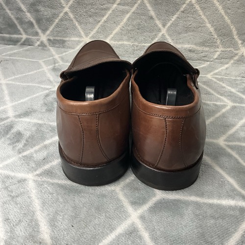 Hawes & Curtis Brown LeatherLoafers Size UK 12 Leather Penny Shoe Smart Casual - Picture 4 of 8