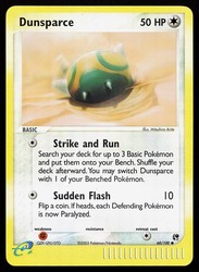 Dunsparce 60/100 EX Sandstorm Reverse Holo