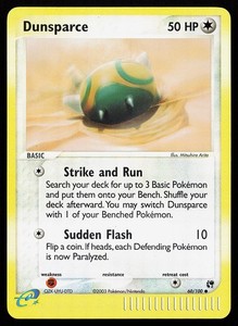 Dunsparce 60/100 EX Sandstorm Reverse Holo
