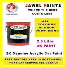 VAUXHALL - OPEL Paint ( 2.5 Litre ) High Gloss  All Colours  DROP DOWN MENU