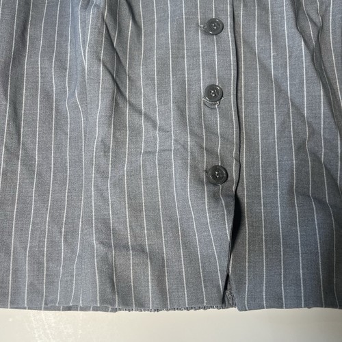 House of Harlow 1960 pinstripe gray button up tank vest spagetti strap NWT Large - Picture 3 of 6