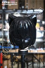 Custom Black Cat Ears Kigurumi Head Shell Light Custom Anime Cosplay KIG Mask
