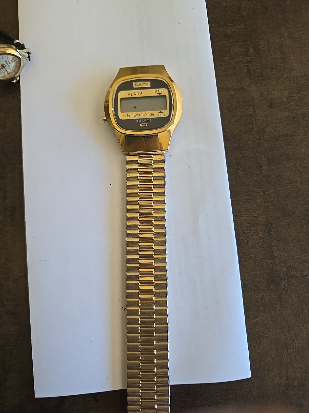 Bulova 8N Rare LCD 3086 Watch Requires Battery Replacement