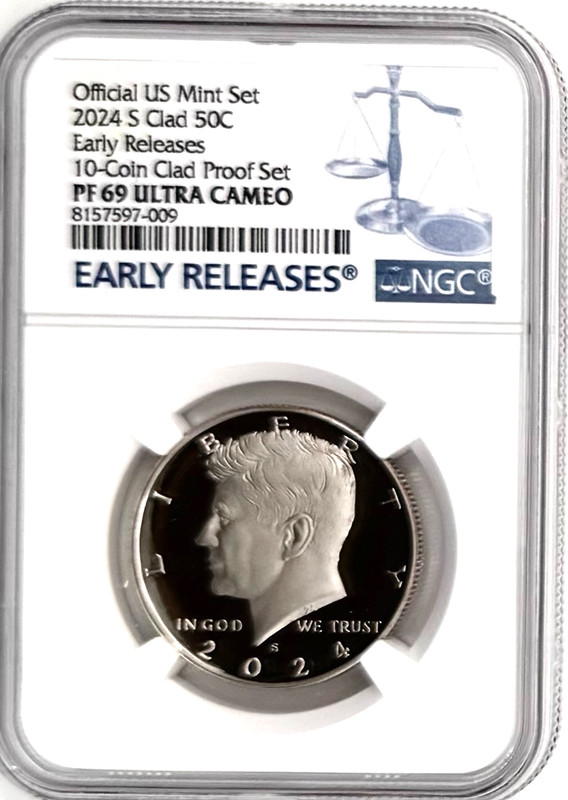 2024-S Kennedy Half Dollar NGC PF69 Ultra Cameo Early Releases 50c 39729-7009