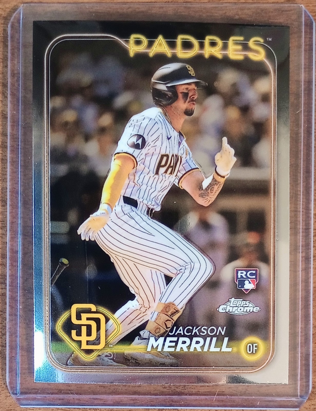 Jackson Merrill 2024 Topps Chrome #207 Rookie Card RC San Diego Padres