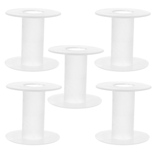 5 Pcs Plastic Reel Sewing Machine Parts Chain Spool Embroidery Thread Spools