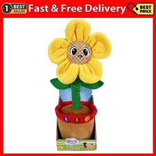 Bilingual Talking and Dancing Plush Sunflower, 14 inch