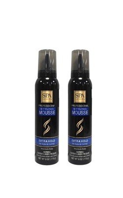 SPA Luxury Styling Hair Mousse Extra Super Hold Volume Body Control 2 Pack) #413