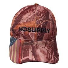 HD Supply Strapback Hat Multicolor One Size Adjustable Camo Embroidered