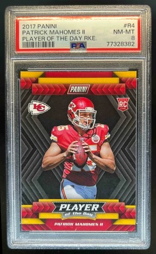 2017 Panini Player of the Day Patrick Mahomes II Rookies RC #R4 Chiefs PSA 8