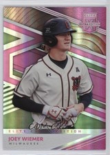 2020 Panini Elite Extra Edition Pink Joey Wiemer #128 0q3