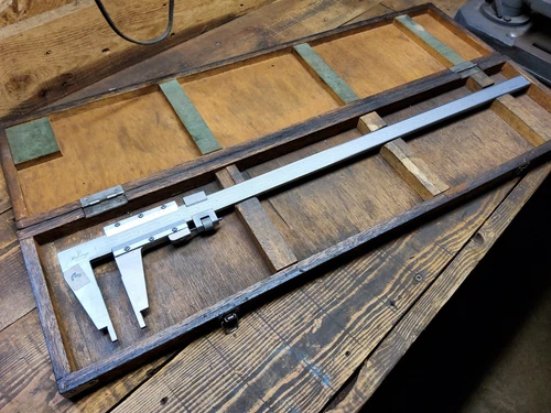 Mitutoyo 24” Vernier Caliper 160-102  + Wooden Case