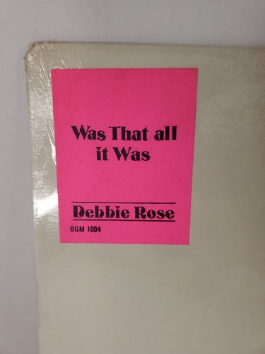 Debbie Rose - Was That All It Was / El Toro Loco, 12", (Vinyl) - Picture 2 of 10