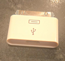 White 30-Pin to Micro USB Adapter for Apple iPhone iPad iPod