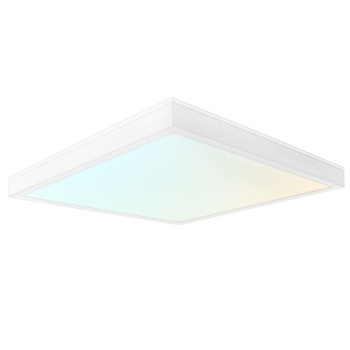 LUXRITE 1x1 Slim Surface Mount Panel Recessed Lighting, 5 Color Temperature... - Picture 1 of 7