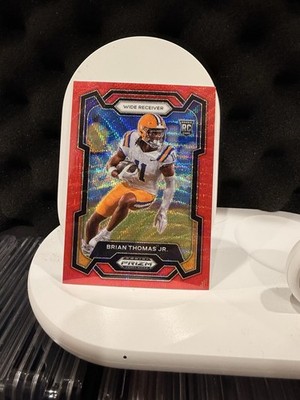 2024 Panini Prizm Draft Brian Thomas Jr. #118 Ruby Wave RC LSU Tigers     