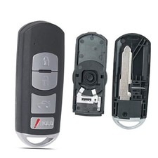Key Fob Shell Case Replacement Fits for Mazda 3 6 Miata MX-5 CX-5 CX-9 2014