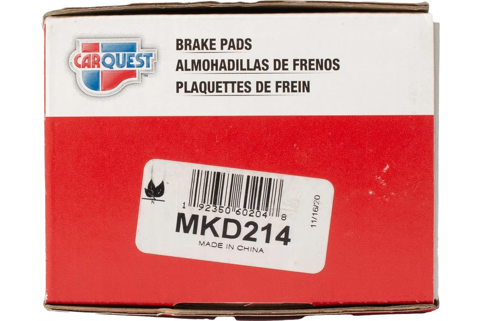 Pastillas de freno delanteras de repuesto Carquest para Chevrolet Chevette 1983-87 pieza MKD214 Foto 3 de 4